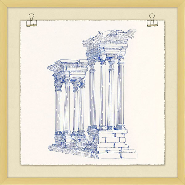 Wendover Art Group Indigo Columns 2 by Mat Sanders Single Picture